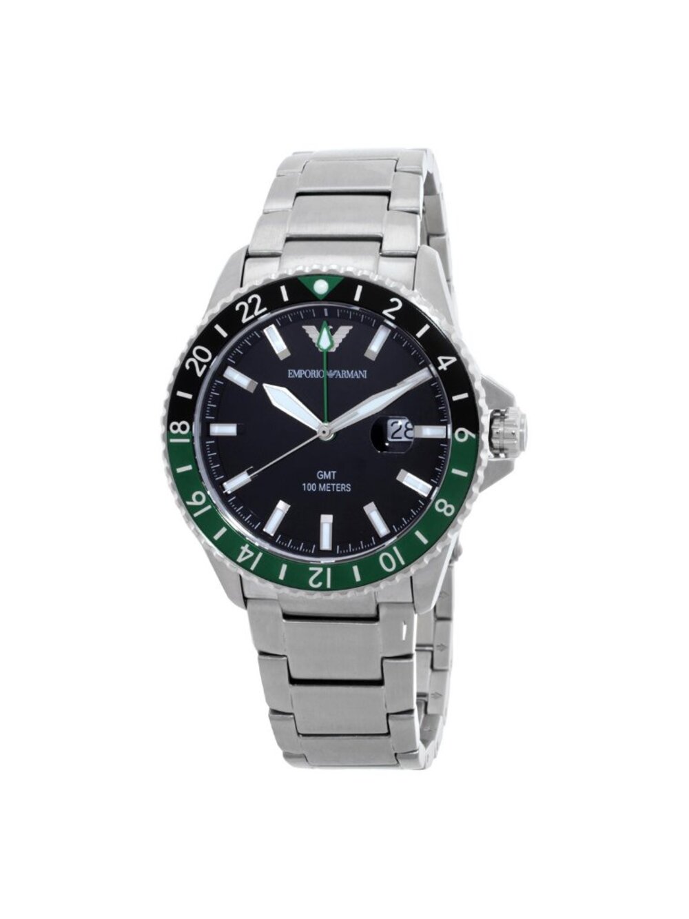 NWT Emporio Armani Quartz Black Dial Ladies Watch